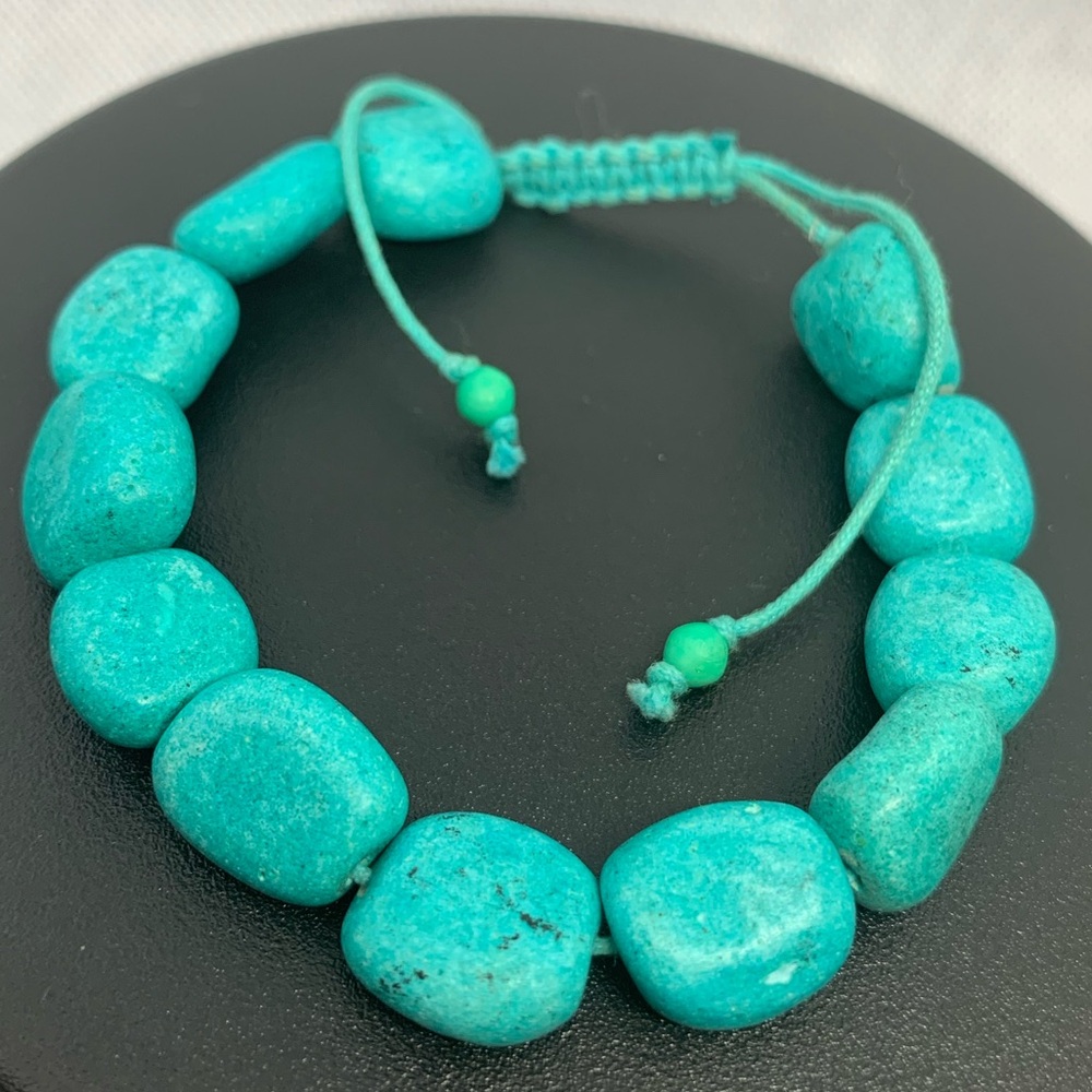 3/$10 Beautiful - Chunky Stones - Blue Adjustable Women’s Bracelet